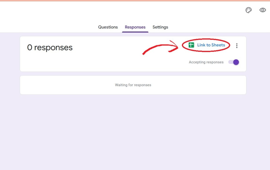 we can link the form responses to spreadsheet